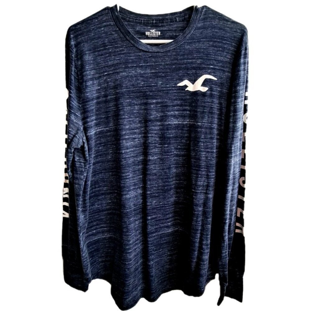 Hollister California L Men's Long Sleeve Blue Shirt No Fabric/Care Tag - Picture 2 of 8